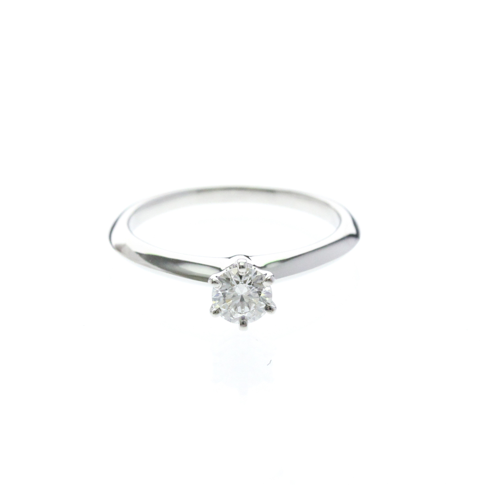 TIFFANY & CO. Silver Diamond Ring